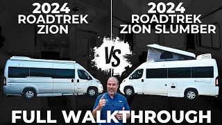 The Roadtrek Class B Showdown 2024 Zion vs Zion Slumber Full Comparison Walkthrough Video 🚐 [upl. by Ongineb]