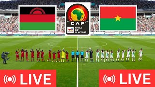 Malawi vs Burkina Faso  Africa Cup of Nations  LIVE FULL MATCH [upl. by Sokem]