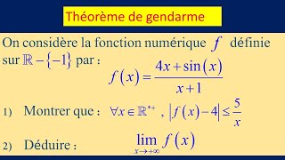 Calculer une limite à laide du théorème dencadrement  Terminale [upl. by Sabra]