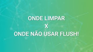 Onde limpar X onde não usar o FLUSH K11 [upl. by Deery]