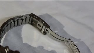 How to Adjust your Seiko Watch Band the Easy Way Recorded from a DSLR [upl. by Ellehsram]