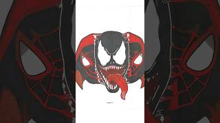 Who Inside  Spider Man Verse amp Venom Paper Art Transformation shorts transformation [upl. by Ema]