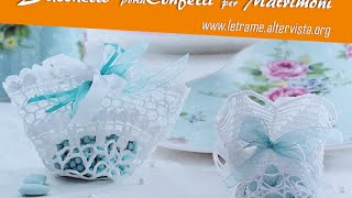 Tutorial Bomboniera Centrino porta confetti 22 [upl. by Leake]