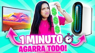 1 MINUTO para AGARRAR TODO lo que QUIERAN y YO PAGO 😱 Hermano VS Papá 💸 Shopping Spree [upl. by Elnore]