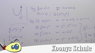 Tangente an Graph durch Punkt anlegen spontan Beispiel vorgerechnet Tangentenproblem Analysis [upl. by Natika]