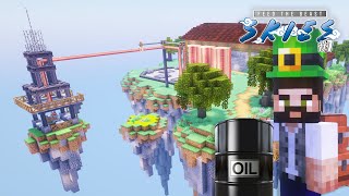 I struck OIL in Minecraft Modded Skyblock  FTB Skies 7 [upl. by Nalehp624]