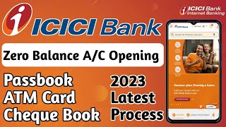 ICICI Zero Balance Account Opening Online  ICICI Bank Account Opening 2024 [upl. by Laris]