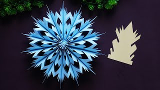 3D Snowflake Decorations ❄️ Paper Snowflakes Using Patterns [upl. by Samid786]