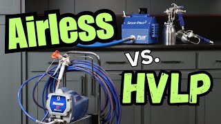 Airless vs HVLP Paint Sprayer [upl. by Mikkel]