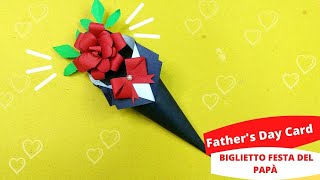 💖 FAI DA TE BIGLIETTO FESTA DEL PAPÀ 💖 Lavoretti per la festa del papà  COOL card for FATHERS DAY [upl. by Murvyn]