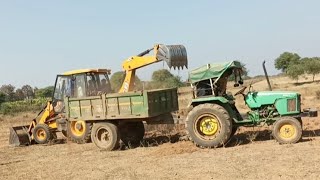 JCB 3DX Loader Machine Loader Zohn Deere Tractor Video Machine Gadi Loader Machines Khudayi ki Video [upl. by Adia]