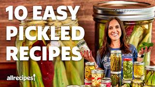 10 Quick and Easy Pickled Recipes  Pickling Vegetables and More [upl. by Eeimaj258]