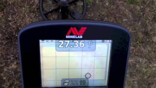 Minelab CTX 3030  ferrous coin vs high trash on a non iron screw [upl. by Allin]