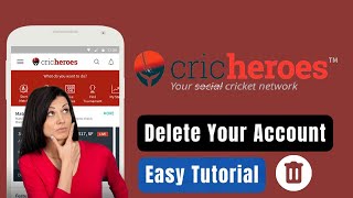 How To Delete Cricheroes Account Permanently [upl. by Nniroc272]