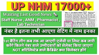 UP NHM 17000 Waiting List  UP NHM 17000 Vacancy Latest News  UP NHM 17000 Bharti Waiting List [upl. by Kayley612]