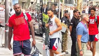 LeBron James amp Stephen Curry Effect Embarrasses Haliburton amp Booker Gifts 2024 Team USA Basketball [upl. by Lippold512]