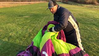 How to put a paraglider into a stuff sack the quick and easy way [upl. by Aleacin446]