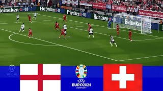 England vs Switzerland  Match Highlights  EURO 2024 Quarter Finals  eFootball PES 2021 [upl. by Angel101]