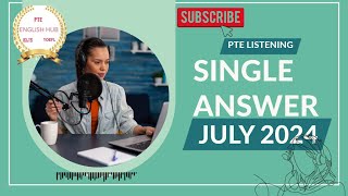 PTELISTENING PRACTICE TESTSINGLE ANSWER JULY 2024 [upl. by Nivram]