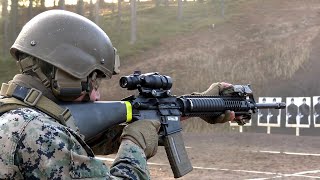 US Marines MRFE Conduct LiveFire Range in Finland 2024 [upl. by Nnayrb]