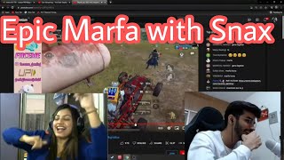 Marfa With SnaxGaming ❤️  FaceMe Gaming  bgmihighlights snaxraid [upl. by Eisyak]