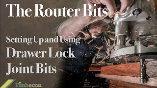 The Router Bits  Setting Up and Using the 12inch Drawer Lock Joint Bit [upl. by Leboff]