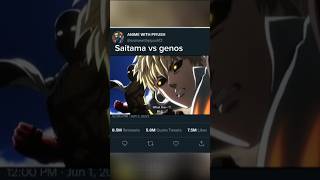 Saitama vs genos fight saitama attitude shorts anime viral [upl. by Alanah]