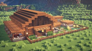 Minecraft  How to Build a Barn for Animals [upl. by Natloz]