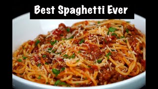 How To Make Spaghetti w Homemade Meat Sauce  Best Spaghetti Recipe Ever MrMakeItHappen Spaghetti [upl. by Roanne]