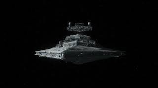 Star Destroyer Arrival Blender Animation [upl. by Yelrebma]