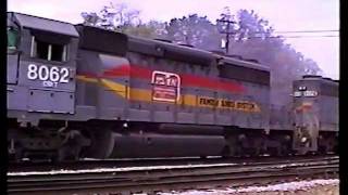 Some Fallen Flags at Spartanburg Yard in 1988 [upl. by Alle]