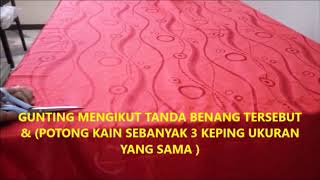 Video 17  Cara potong kain Langsir Eyelet [upl. by Jephthah]