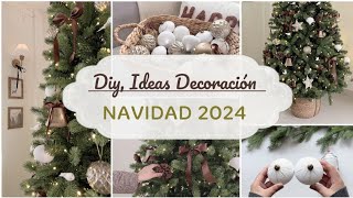 DIY DECORACIÓN ÁRBOL NAVIDAD 🎄 Ideas para Decorar un Árbol de Navidad 2024  Diy Christmas [upl. by Atillertse82]