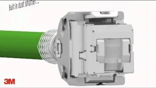 3M™ RJ45 Anschlussmodul CAT6A HW [upl. by Yanrahc]