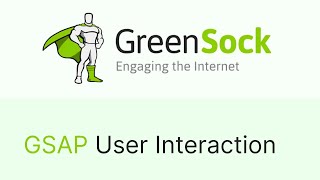 GSAP User Interaction  Landing Page Website Animation  HTML CSS amp JavaScript Greensock [upl. by Ahel]