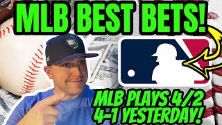 MLB BEST BETS 422024  TOP MLB BASEBALL Bets MLB PICKS TODAY [upl. by Erdreid234]