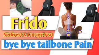 Frido Ultimate Car Neck Rest Pillow amp coccyx seat full review  bye 👋🏻 bye tailbone pain [upl. by Anay]