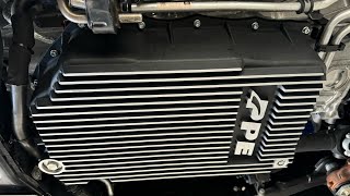 2024 Duramax Denali PPE Transmission Pan Install More Fluid and Better Cooling [upl. by Hctub]