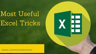 4 Most Useful Excel Tricks  Beginners Guide to Excel  Excel Tutorial [upl. by Trellas202]