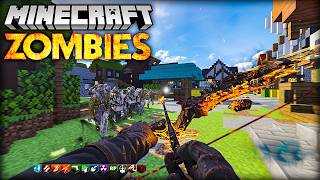 Minecraft CoD Zombies with BOWS and STAFFS Black Ops 3 [upl. by Yla]