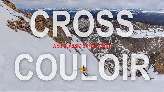 Cross Couloir Ski Descent  Mount of the Holy Cross CO  A 50 Classic Ski Line [upl. by Faunie]