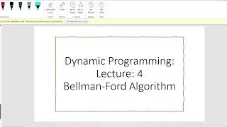 BellmanFord Algorithm to find shortest path and detect negative cyclesBangla DP Lecture 4 [upl. by Nivre234]