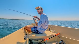 1 Hour of SMALL Boat Fishing in Panama City FL  Pond Prowler Jon Boat Micro Skiff [upl. by Eninnaj]