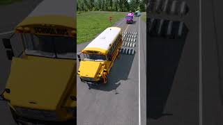 School Buses amp Trucks vs Big Speed Bumps Part33  Shorts truck [upl. by Dominica335]