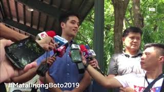 Pasig City mayoral bet Vico Sotto finally casts his ballot [upl. by Aivalf]