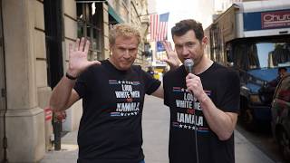 Billy on the Street with Will Ferrell Loud White Men For Kamala Harris [upl. by Inihor]