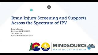 Brain Injury Screening and Supports Across the Spectrum of IPV [upl. by Pena146]