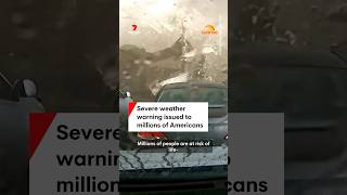 Severe weather warning issued to millions of Americans [upl. by Ydnys297]