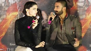 Deepika Padukone Gets ANGRY On Ranveer Singh  Bajirao Trailer launch [upl. by Olenolin]