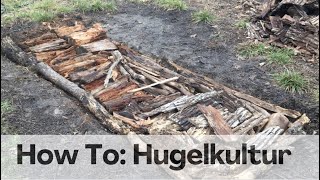 How to Make a Permaculture Garden Bed Out of WOOD  Hugelkultur [upl. by Shewmaker]